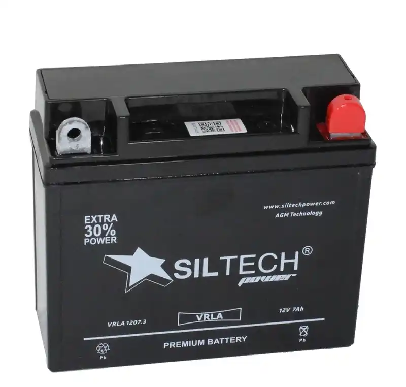 SILTECH VRLA СТ-1207.3 12V7 A/ч о.п. [д148ш59в130/120А] (YTX7DL-BS)